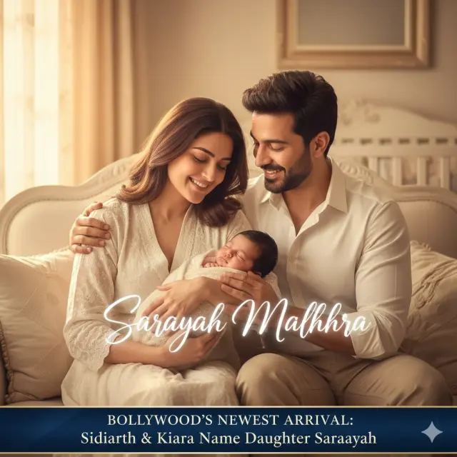 Sidharth Malhotra and Kiara Advani Reveal Daughter’s Name: Saraayah Malhotra