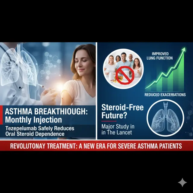 Major Asthma Breakthrough: Monthly Injection Safely Reduces Oral Steroid Dependence